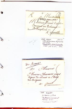 1700-1940,
Sympathique collection de lettres balayant