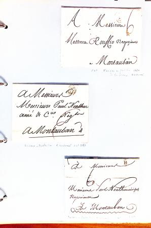1700-1940,
Sympathique collection de lettres balayant