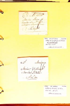 1700-1940,
Sympathique collection de lettres balayant