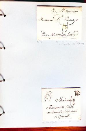 1700-1940,
Sympathique collection de lettres balayant