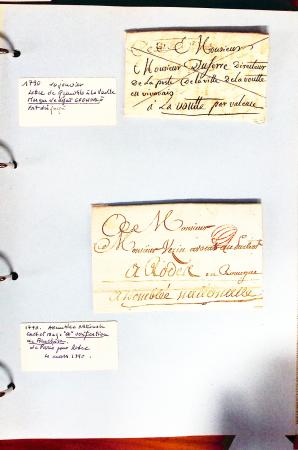 1700-1940,
Sympathique collection de lettres balayant