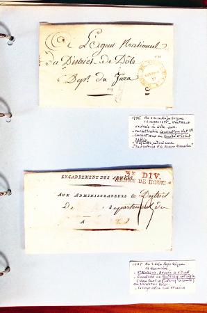 1700-1940,
Sympathique collection de lettres balayant