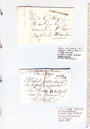 1700-1940,
Sympathique collection de lettres balayant