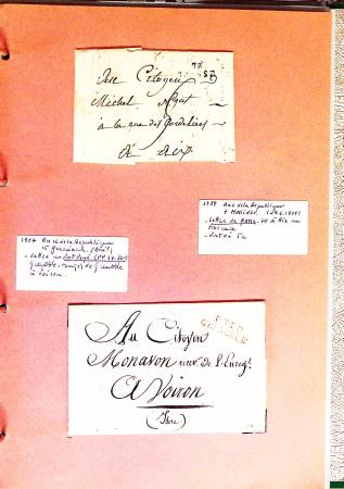 1700-1940,
Sympathique collection de lettres balayant