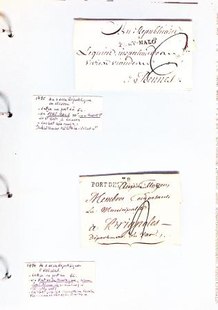 1700-1940,
Sympathique collection de lettres balayant