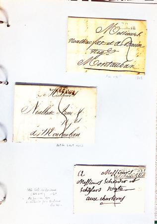 1700-1940,
Sympathique collection de lettres balayant