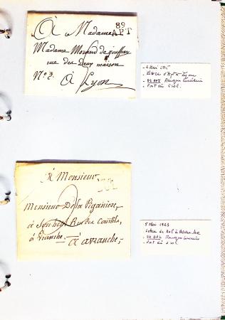 1700-1940,
Sympathique collection de lettres balayant