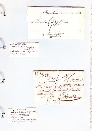 1700-1940,
Sympathique collection de lettres balayant