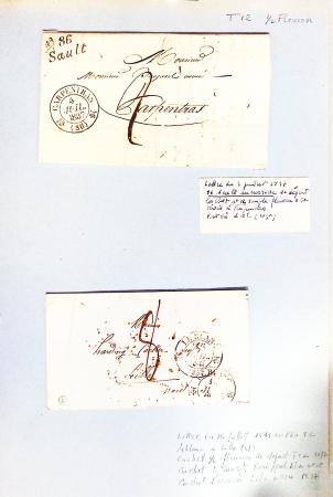 1700-1940,
Sympathique collection de lettres balayant