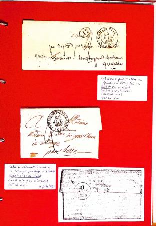 1700-1940,
Sympathique collection de lettres balayant