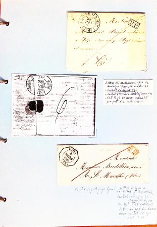 1700-1940,
Sympathique collection de lettres balayant
