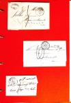 1700-1940,
Sympathique collection de lettres balayant