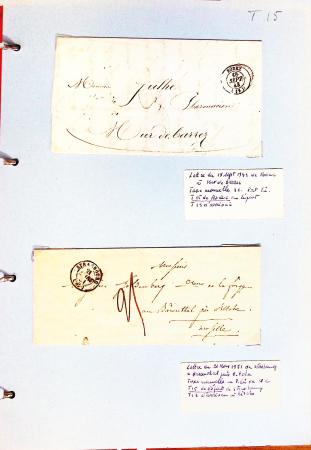 1700-1940,
Sympathique collection de lettres balayant