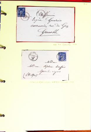 1700-1940,
Sympathique collection de lettres balayant