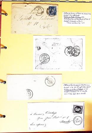 1700-1940,
Sympathique collection de lettres balayant