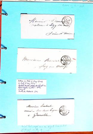 1700-1940,
Sympathique collection de lettres balayant