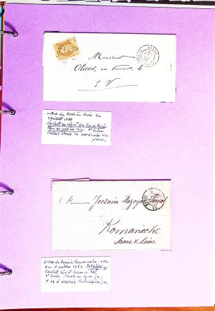 1700-1940,
Sympathique collection de lettres balayant