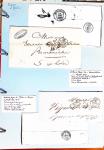 1700-1940,
Sympathique collection de lettres balayant