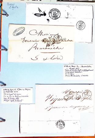 1700-1940,
Sympathique collection de lettres balayant