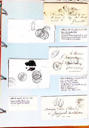 1700-1940,
Sympathique collection de lettres balayant