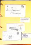 1700-1940,
Sympathique collection de lettres balayant