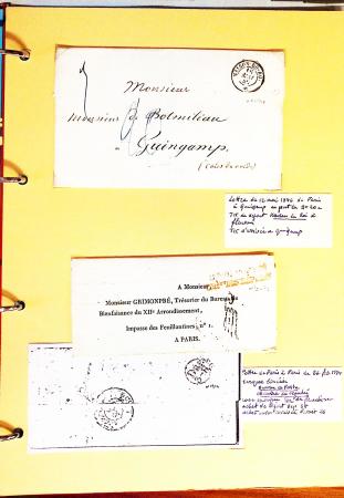 1700-1940,
Sympathique collection de lettres balayant
