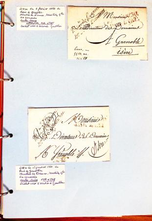 1700-1940,
Sympathique collection de lettres balayant