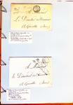 1700-1940,
Sympathique collection de lettres balayant
