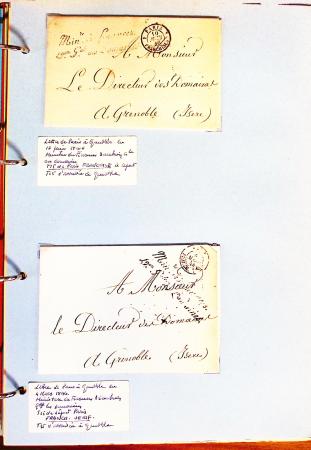 1700-1940,
Sympathique collection de lettres balayant