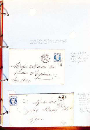 1700-1940,
Sympathique collection de lettres balayant
