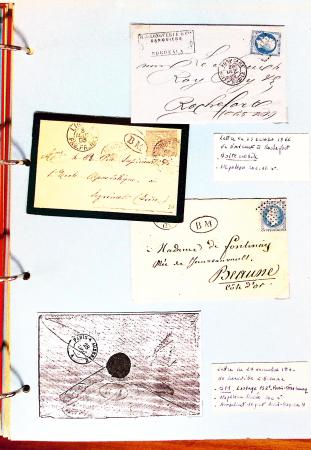 1700-1940,
Sympathique collection de lettres balayant