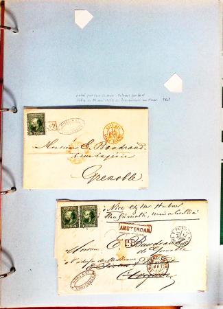 1700-1940,
Sympathique collection de lettres balayant