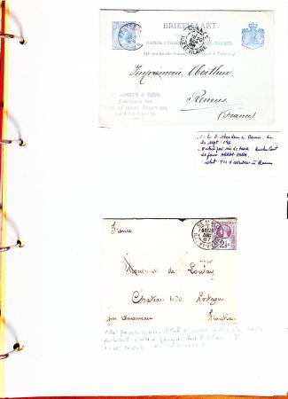 1700-1940,
Sympathique collection de lettres balayant