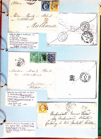 1700-1940,
Sympathique collection de lettres balayant