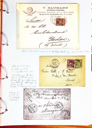 1700-1940,
Sympathique collection de lettres balayant