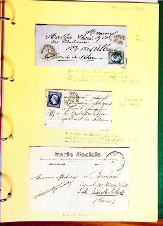 1700-1940,
Sympathique collection de lettres balayant