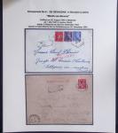 37 lettres, cartes postales et documents concernant