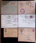 37 lettres, cartes postales et documents concernant