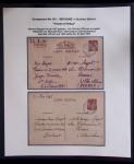 37 lettres, cartes postales et documents concernant