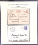 37 lettres, cartes postales et documents concernant