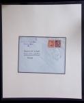 37 lettres, cartes postales et documents concernant