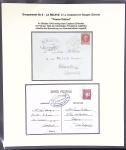 37 lettres, cartes postales et documents concernant