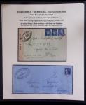 37 lettres, cartes postales et documents concernant