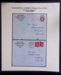 37 lettres, cartes postales et documents concernant