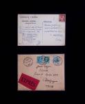 37 lettres, cartes postales et documents concernant