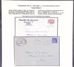 37 lettres, cartes postales et documents concernant