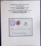 37 lettres, cartes postales et documents concernant