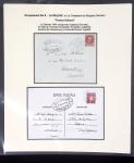 37 lettres, cartes postales et documents concernant