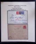 37 lettres, cartes postales et documents concernant