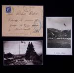 37 lettres, cartes postales et documents concernant